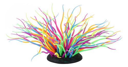 Decoración Luminosa De Anémona Marina De Silicona Suave Y Co