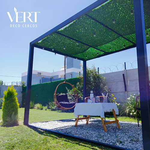 Cerco Perimetral Romboidal 1.2m X 5m - Pasto Sintético Vert Verde