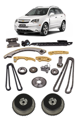 Kit Corrente De Comando Com Polia Captiva 2.4 2011 2012 2013