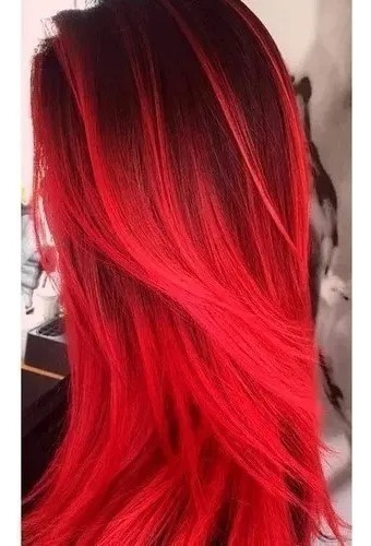 Kit 04 Pó Descolore E Colore Vermelho 200g Hidraty Mairibel