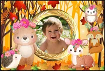 Comprar Banners Infantiles, Cumpleaños, Animales De La Selva