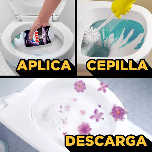Gel Destructor Sarro y Manchas Difíciles Pato Floral 710 mL