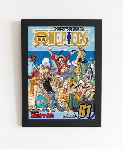 Quadro One Piece Arte Capa Vol 61 O Novo Mundo