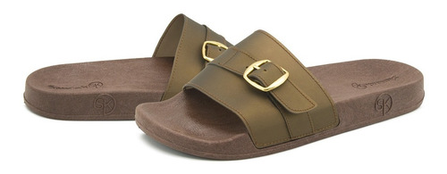 Sandalias Baño Playa Para Mujer Ultra Cómodas Sandak Café