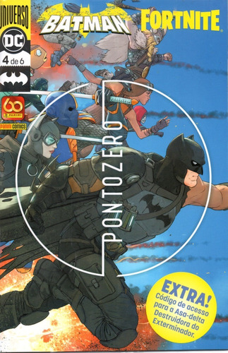 Batman Fortnite N° 04 - Em Português - Editora Panini - Formato 17 X 26 - Capa Mole - Bonellihq 4 Cx456 I23