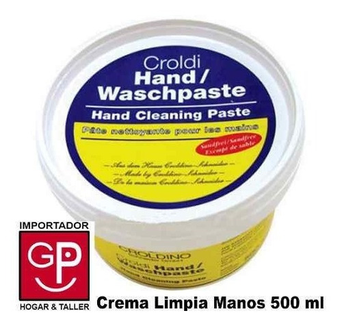 Crema Limpia Manos 500 Ml Para Mecánico  Croldino