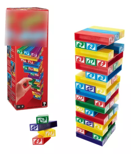 Jogo Uno Stacko Torre De Empilhar - Mattel