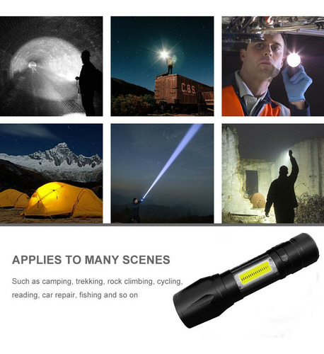 Lampara Tactica Recargable Usb Linterna Led Militar Nocturna