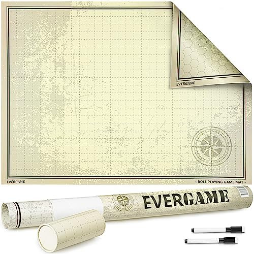 Evergame Tapete Dnd Reutilizable De Doble Cara Para Uso Con
