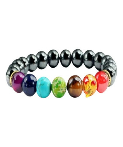 Pulsera Energía Piedra Natural 7 Chakras Cuerdaelastica Sk08