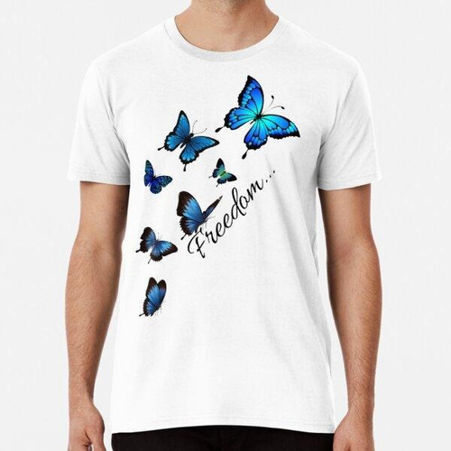 Remera Libertad De Las Mariposas Algodon Premium