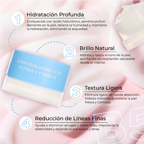 Crema Hidratante Facial Ultramo Ácido Hialurónico B5 100g