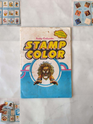 Álbum De Figurinha Stamp Color - Incompleto (Usado)