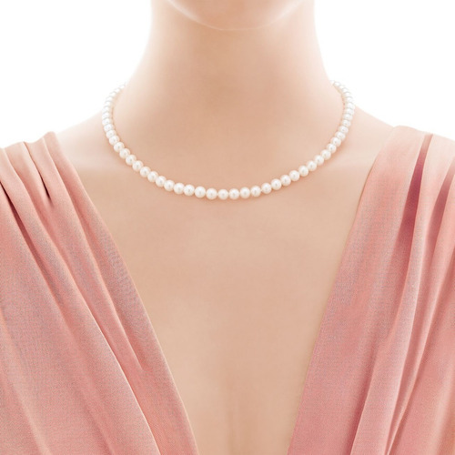 Juego Collar Aretes Pulsera Perlas Naturales Blanco Plata925