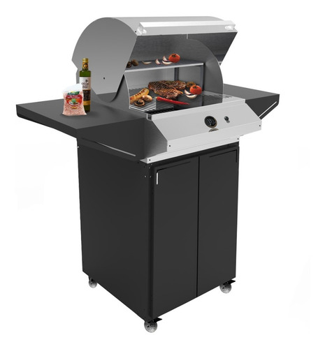 Churrasqueira Cook Top Apartamento De Embutir Gás Glp Inox