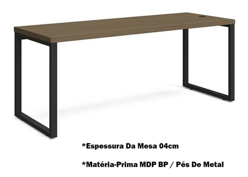 Mesa Para Escritório Diretor 1,50mt Carvalho Munique F150 -