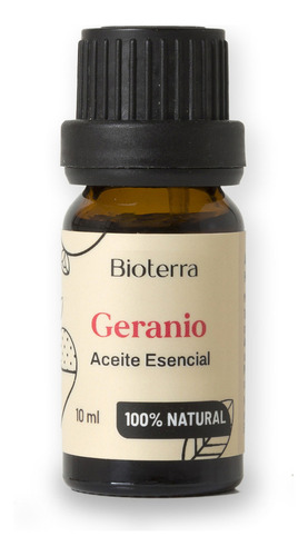 Aceite Esencial Geranio Puro Cosmética Natural Bioterra Tipo de piel Todas