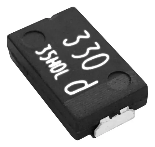 10 Pcs SMD Tantalum Polymer Capacitors 2R5TPE330M9 2.5V 330UF Poscap Polymer