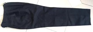 Pantalón Anne Klein Lana 100% Vestir Clásico Petite Negro T0