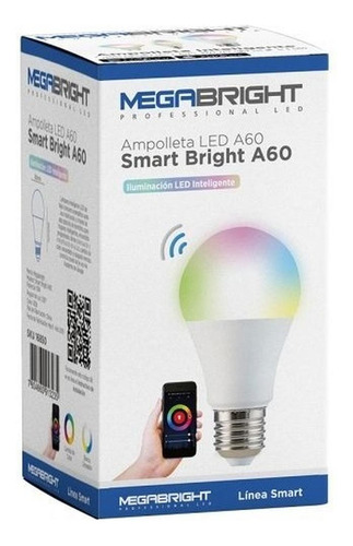 Imagen 4 de 8 de Pack 4 Ampolletas Smart Wifi A60 Google Home Alexa
