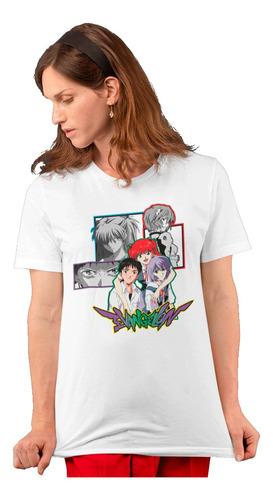 Blusa Evangelion Personajes Poliester Mujer / Niña