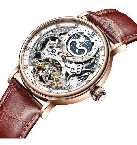 Reloj Mecánico Automático Hombres Tourbillon Reloj De Pulser