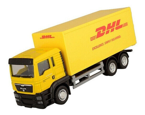1:64 Diecast Truck Dhl Container Car Niños Regalo Modelo Jug