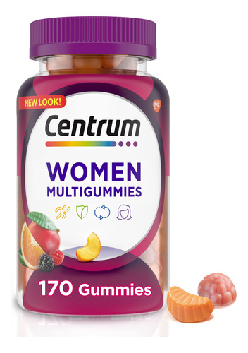 Centrum Multigummies Gummy Multivitamnico Para Mujer, Suple