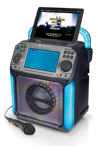 Máquina De Cantar Portátil Con Sistema De Karaoke Negra Stvg