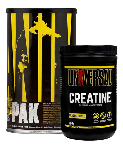 Animal Pak 44 Packs + Creatine 300 Grs Universal Nutrition