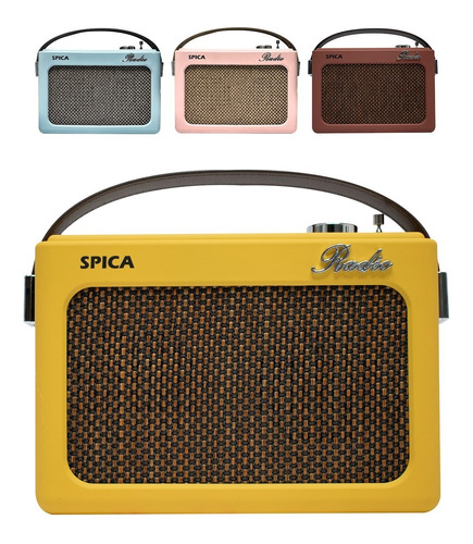 Radio Vintage Parlante Bluetooth Portatil Spica Sp240 Am/fm