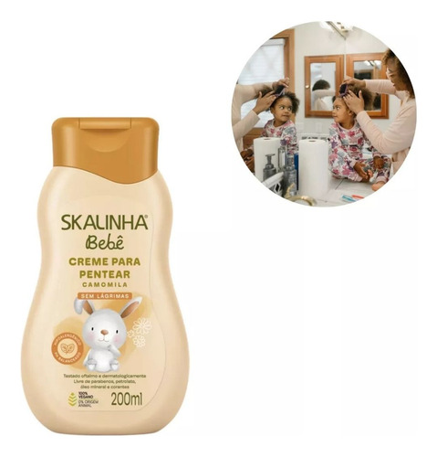 Creme P/ Pentear Camomila Skalinha Bebê Hipoalérgico 200ml