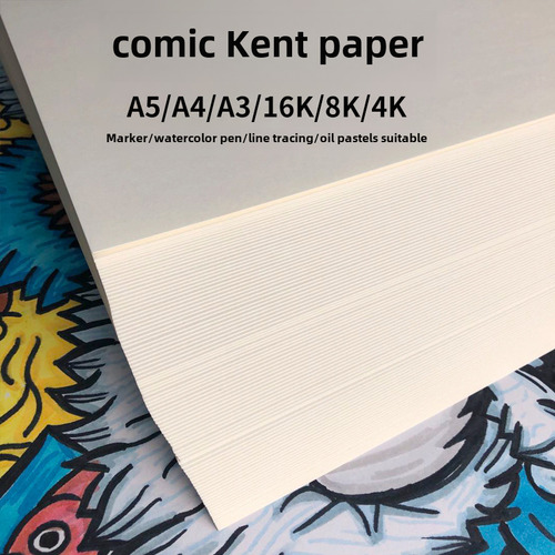 Papel De Boceto A6 (50 Hojas), 250 G, Engrosado, 4 K, Para