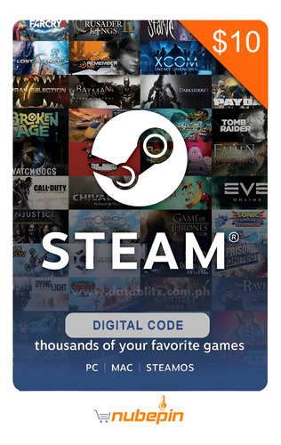 Tarjeta Steam $10 Dólares - Entrega Digital Garantizada 1 Unidad 39.000