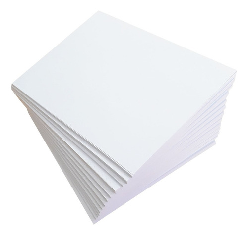 100 Papel 30x30 Offset Sulfite 180g Branco Scrapbook 180gr