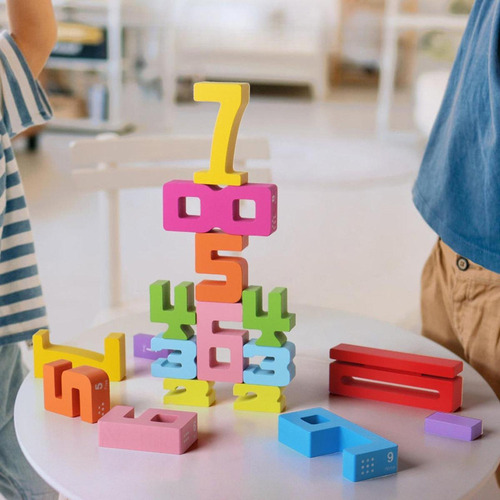 Wa Juego De Rompecabezas De Números De Madera, Juegos