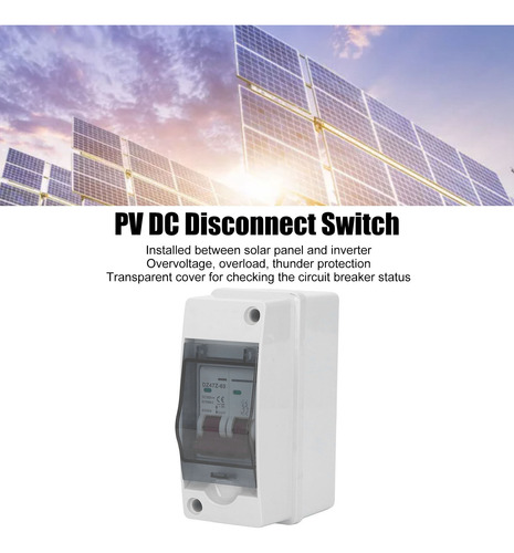 Combinador Solar Dc Pv Disconnect Ip65, Distribución A Prueb