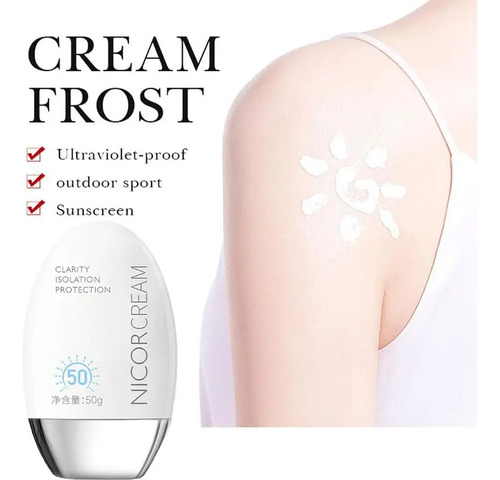 Crema De Protección Solar Blanqueadora Spf50 Refrescante Sun