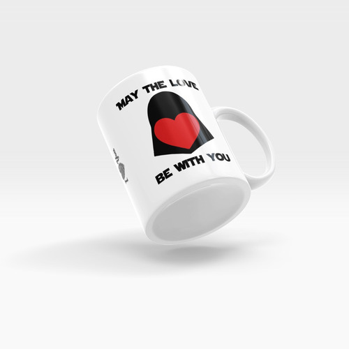 Imagem 3 de 3 de Caneca Per. May The Love Be With You Darth Vader - Beek