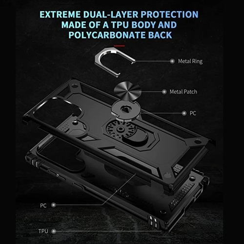 Funda Antishock Reforzada Ring Para Samsung Galaxy - Varios