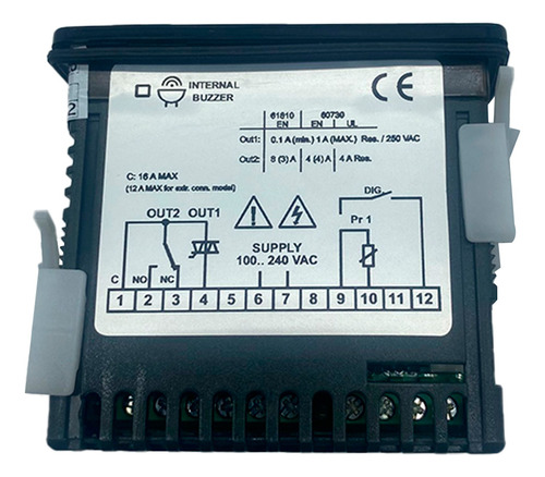 Controlador Digital Coel Y39uq Chocadeira C/sensor Cor Preto 100 A 240 Vc