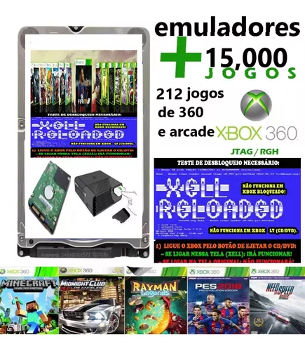 Hd Externo Com Jogos Xbox 360 Jtag