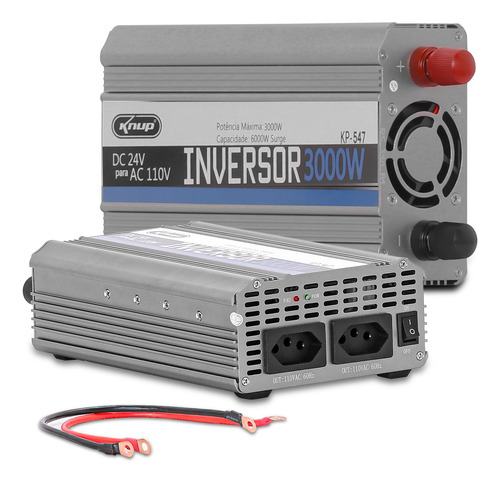 Inversor Tensão Veicular 3000w 24v Para 110v Modificada