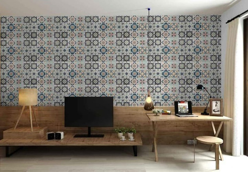 Papel Mural Pvc Adhesivo. 11 Mandalas Colores Pasteles