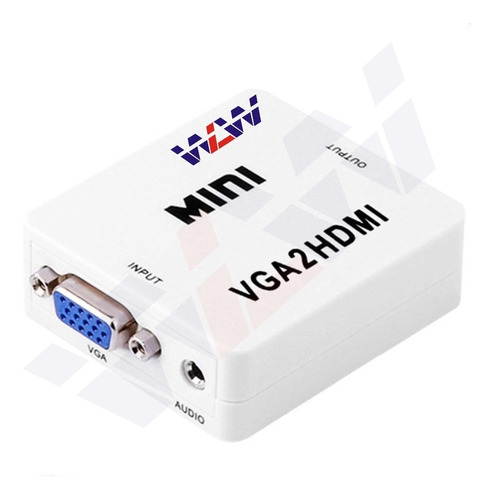 10 Cabo Adaptador Mini Conversor Vga Para Hdmi 