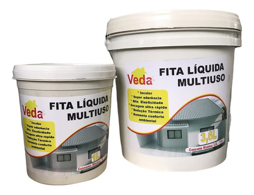 Fita Liquida Veda+ Multiuso Incolor 280ml