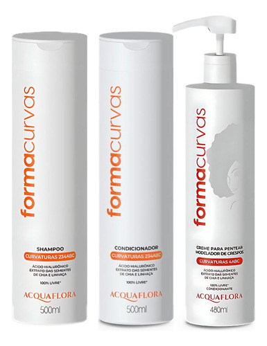Kit Acquaflora Forma Curvas Com 3 4abc