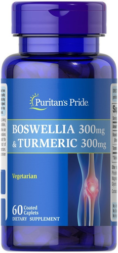 Puritan's Pride | Boswellia 300mg & Turmeric 300mg | 60 Caps