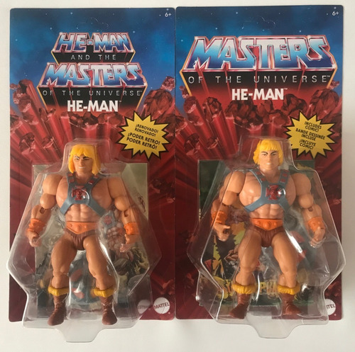 4 Figs He-man Y Skeletor Cabeza Vintage Y Retro Motu Origins (Usado)