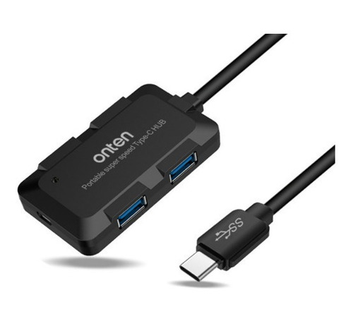 Hub Adaptador Tipo C A Usb 3.0 4 Puertos @ Laptop Macbook